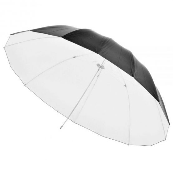 چتر بازتابی سفید-مشکی عکاسی